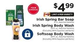 Irish Spring Bar Soap / Irish Spring Body Wash / Softsoap Body Wash