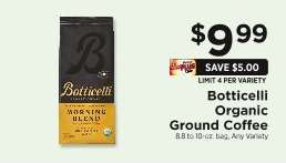 Botticelli Organic Ground Coffee