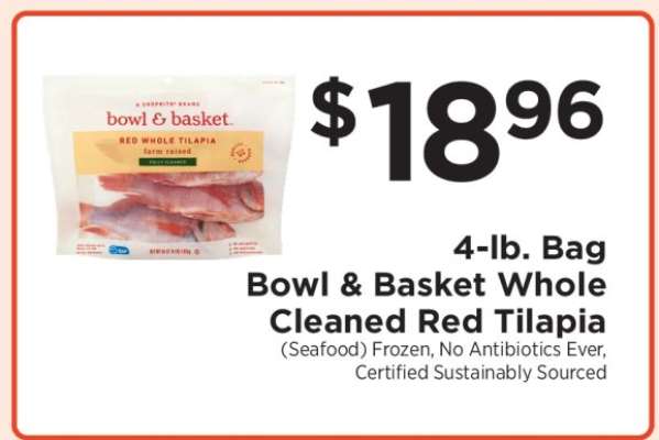 Bowl & Basket Whole Cleaned Red Tilapia
