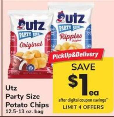 Utz Party Size Potato Chips