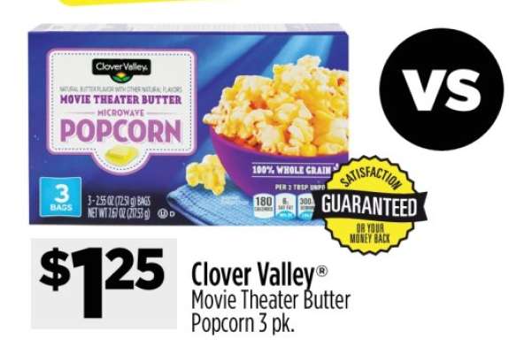 Clover Valley® Movie Theater Butter Popcorn 3 pk.