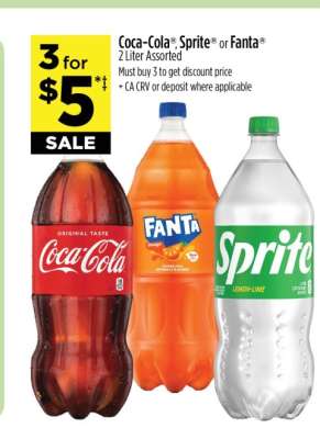 Coca-Cola®, Sprite® or Fanta®