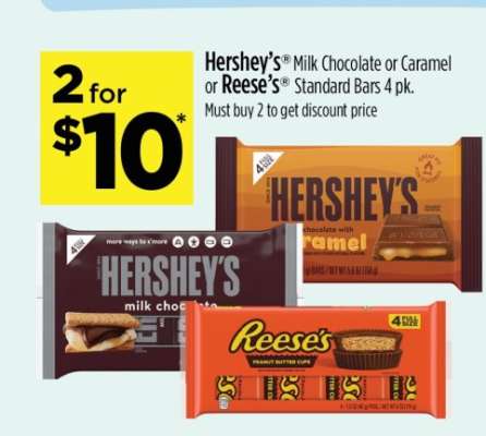 Hershey's or Reese's Bars