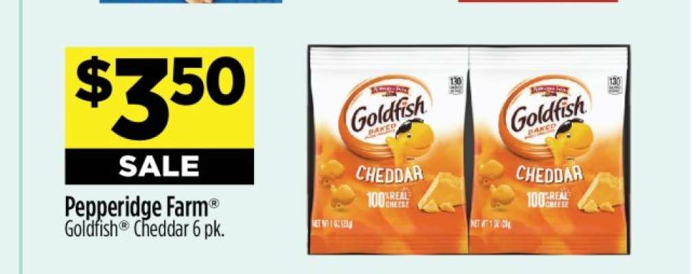 Pepperidge Farm Goldfish Cheddar 6 pk.