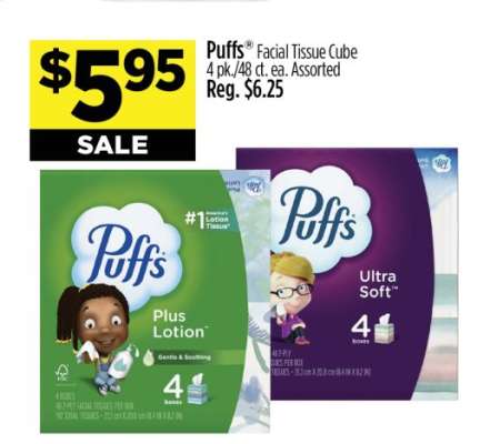 Puffs Facial Tissue Cube