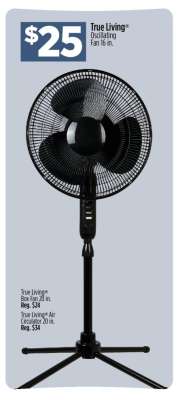 True Living® Oscillating Fan 16 in.