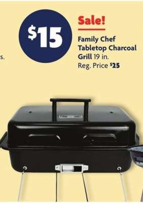 Family Chef Tabletop Charcoal Grill