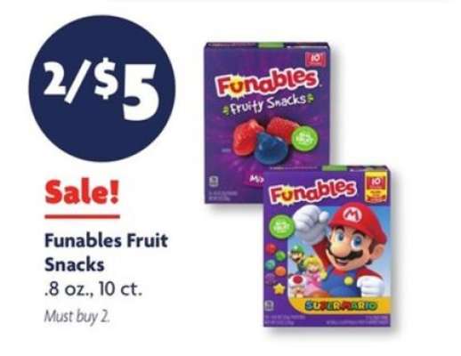 Funables Fruit Snacks