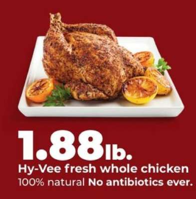 Hy-Vee fresh whole chicken