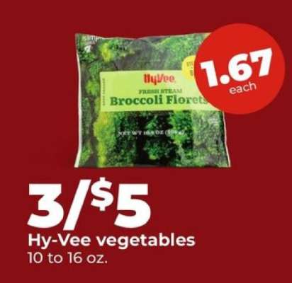 Hy-Vee vegetables