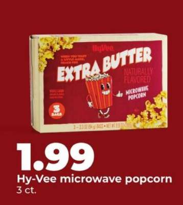 Hy-Vee microwave popcorn