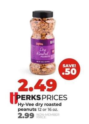 Hy-Vee dry roasted peanuts