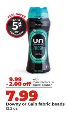 Downy or Gain fabric beads