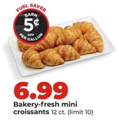 Bakery-fresh mini croissants
