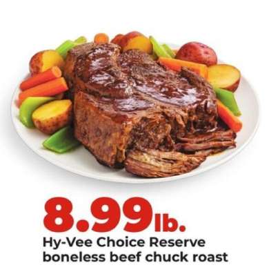 Hy-Vee Choice Reserve Boneless Beef Chuck Roast