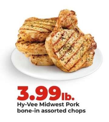 Hy-Vee Midwest Pork bone-in assorted chops