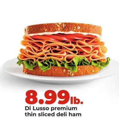 Di Lusso premium thin sliced deli ham