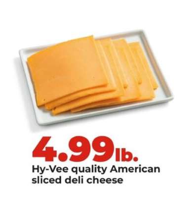 Hy-Vee quality American sliced deli cheese