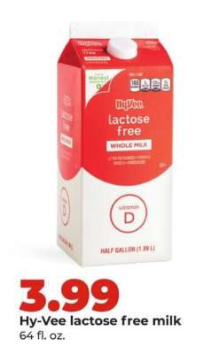 Hy-Vee lactose free milk