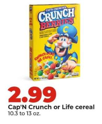 Cap'n Crunch or Life Cereal