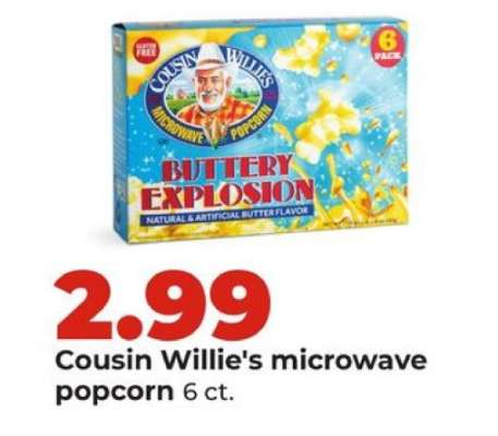 Cousin Willie's Microwave Popcorn