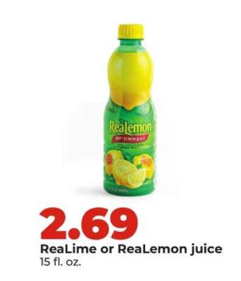 ReaLime or ReaLemon juice