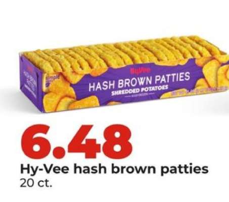 Hy-Vee hash brown patties