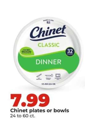 Chinet Plates or Bowls