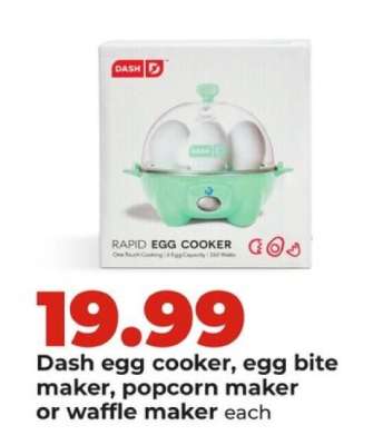 Dash egg cooker, egg bite maker, popcorn maker or waffle maker