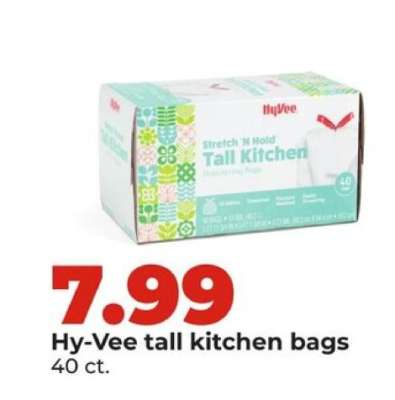Hy-Vee tall kitchen bags
