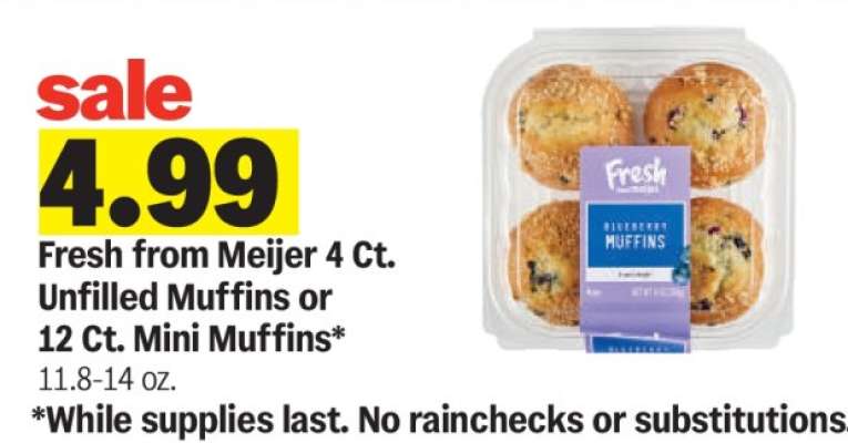 Fresh from Meijer Muffins