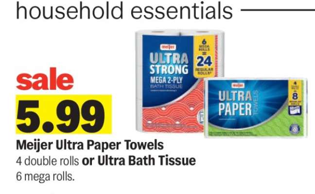 Meijer Ultra Paper Towels*