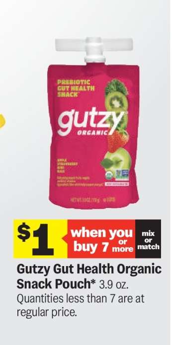 Gutzy Gut Health Organic Snack Pouch