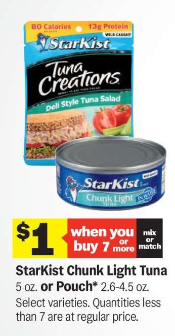 StarKist Chunk Light Tuna or Pouch