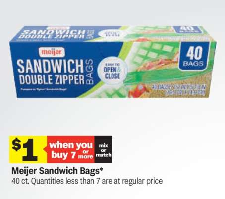 Meijer Sandwich Bags