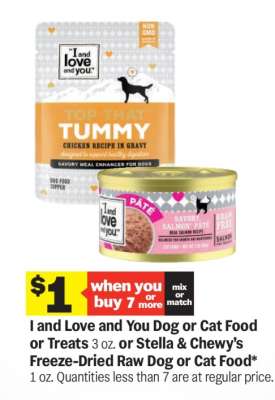 I and Love and You Dog or Cat Food or Treats*