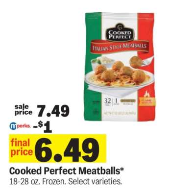 Cooked Perfect Meatballs