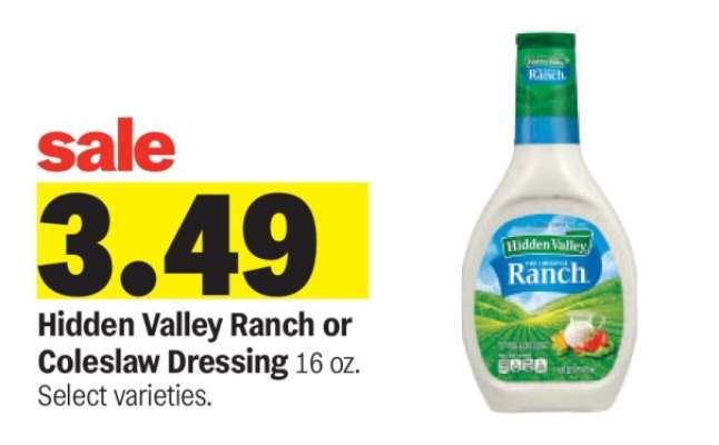 Hidden Valley Ranch or Coleslaw Dressing