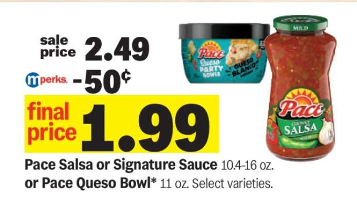 Pace Salsa or Signature Sauce or Pace Queso Bowl