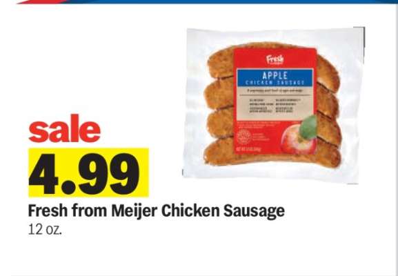 Fresh from Meijer Chicken Sausage