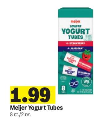 Meijer Yogurt Tubes