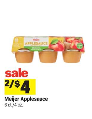 Meijer Applesauce