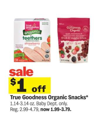 True Goodness Organic Snacks*
