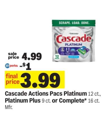Cascade Actions Pacs