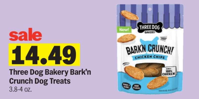 Three Dog Bakery Bark’n Crunch Dog Treats