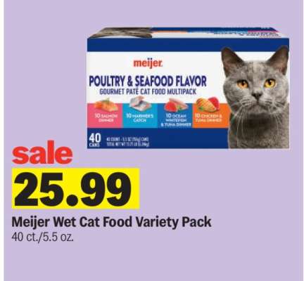 Meijer Wet Cat Food Variety Pack