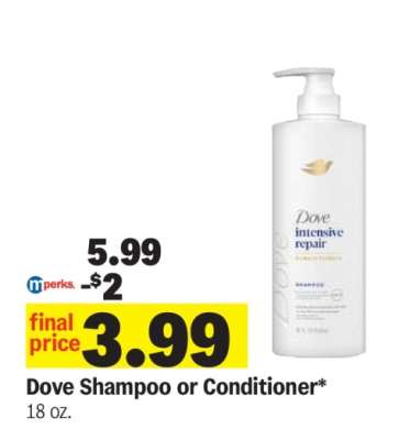 Dove Shampoo or Conditioner