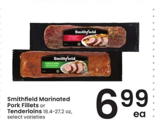 Smithfield Marinated Pork Fillets or Tenderloins