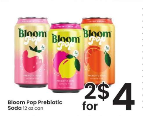 BLOOM POP PREBIOTIC SODA