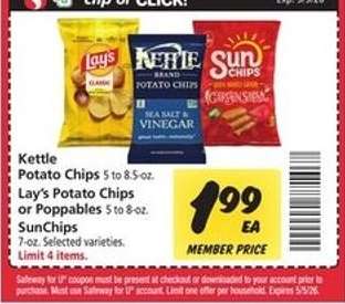 Kettle, Lay's, SunChips